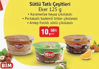 EKER  SÜTLÜ TATLI ÇEŞİTLERİ